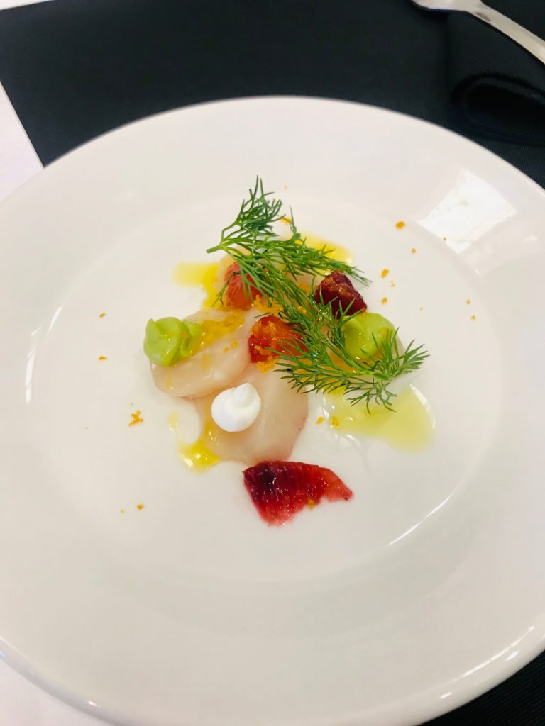 Scallop crudo