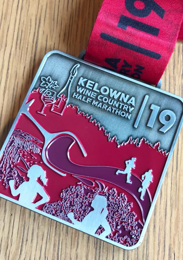 Kelowna Wine Country Half Marathon 2019 medal