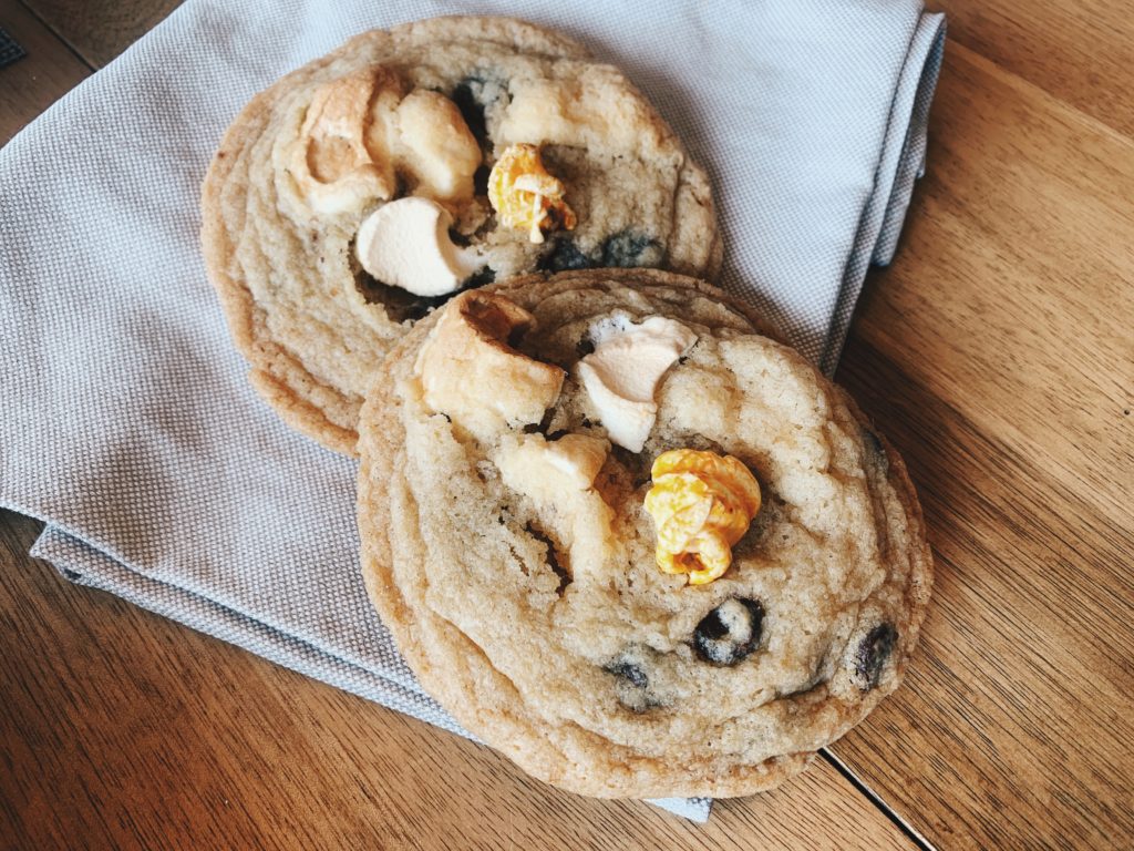 Marshmallow Popcorn Chocolate Chip Cookies Recipe