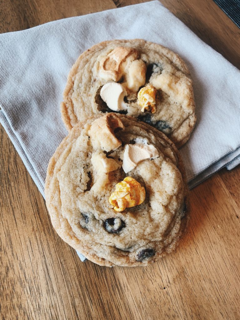 Marshmallow Popcorn Chocolate Chip Cookies Recipe