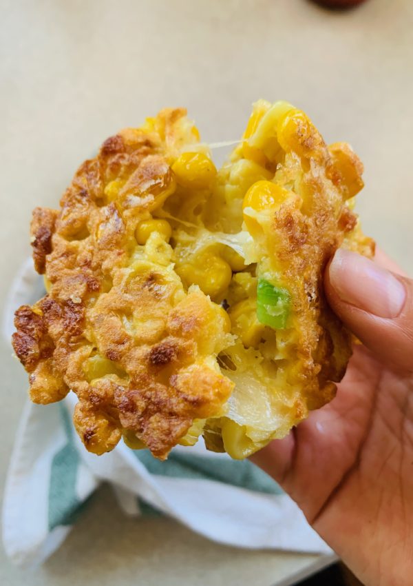 Barb’s Cheesy Corn Fritters