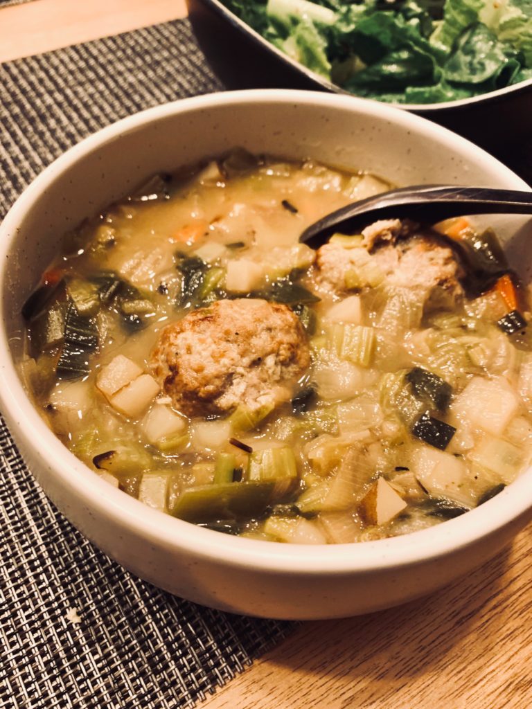 turkey potato leek soup