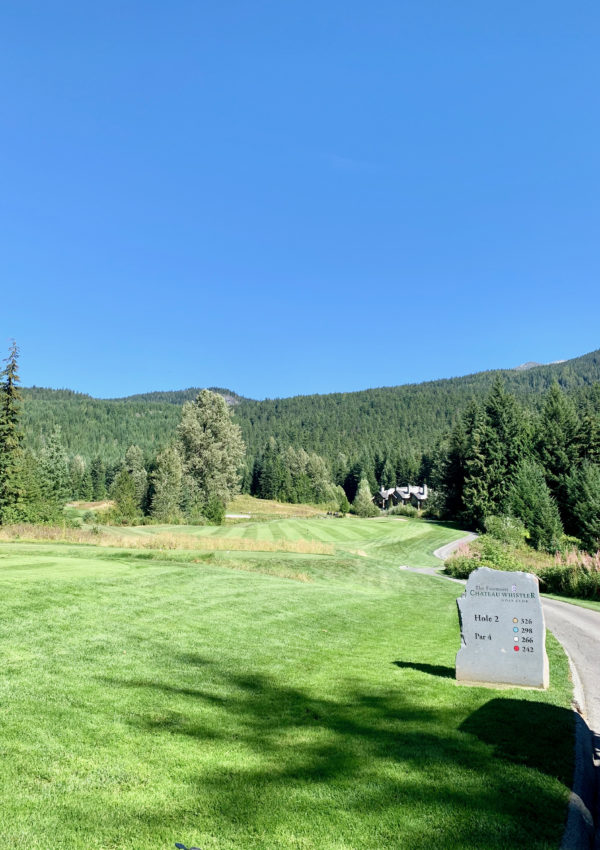 Golfing at Fairmont Chateau Whistler Golf Club