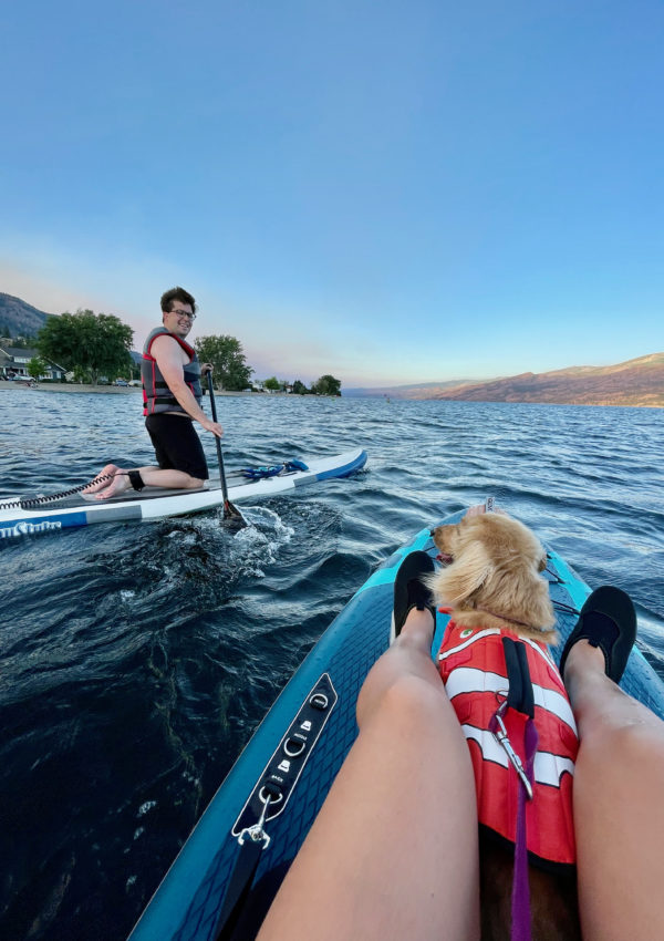 Paddleboarding in the Okanagan